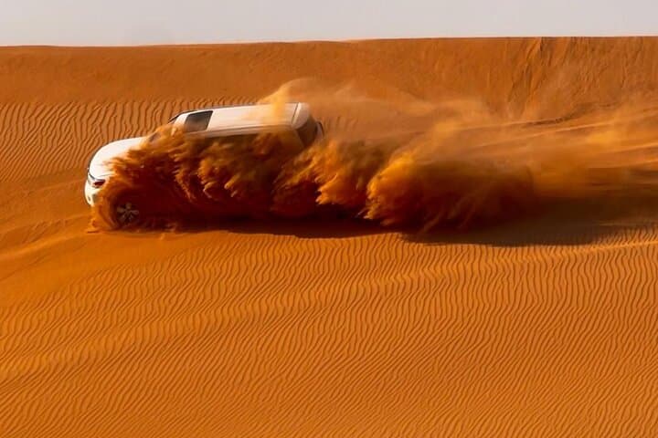 Abu Dhabi Evening Desert Safari: Dune Bashing, BBQ Dinner & Live Shows