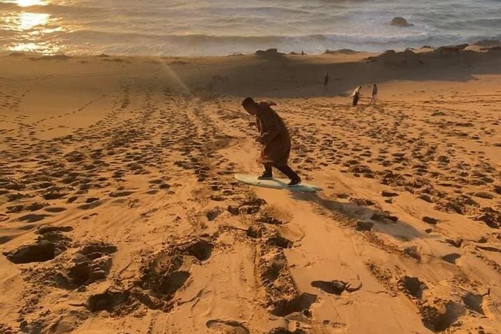 Timlaline Dunes Sandboarding from Taghazout: Sunset Tea & Coastal Views photo 5