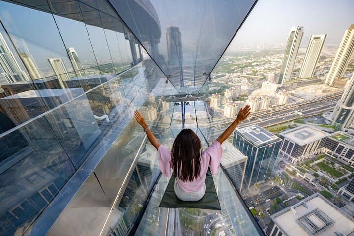 Sky Views Dubai Observatory & Glass Slide: Panoramic Thrills Over Downtown