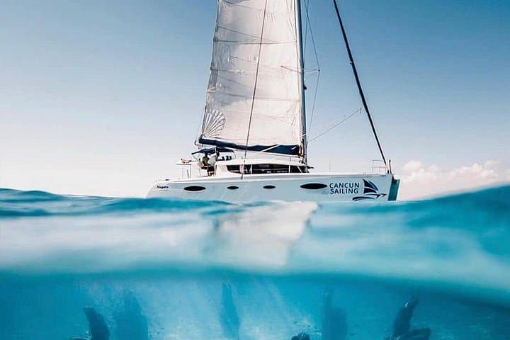 7-Hour Isla Mujeres Catamaran: Snorkel, Open Bar & Beach Club Lunch photo 3