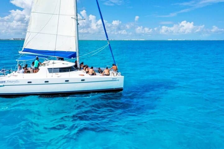 Catamaran to Isla Mujeres: Snorkel Playa Norte with Buffet & Open Bar photo 3