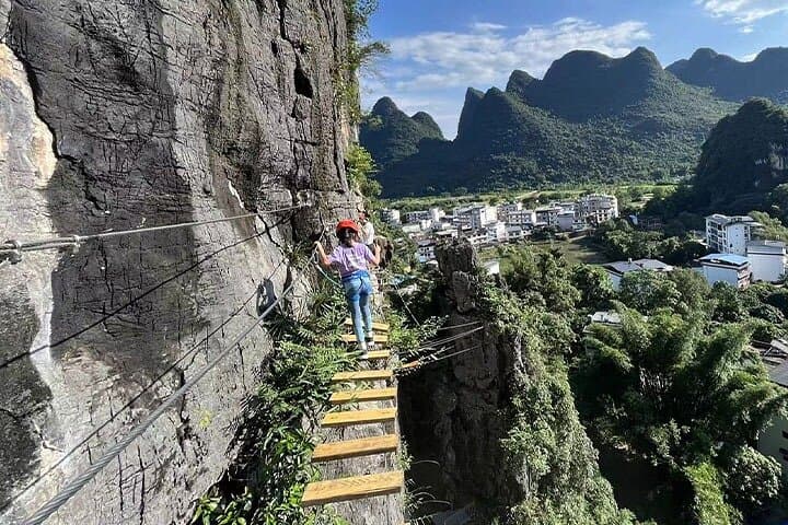 Yangshuo Via Ferrata Private Tour — 3-Hour Cliff Adventure with Transfer photo 4