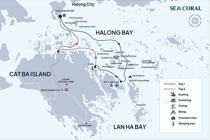 Halong & Lan Ha Bay Retreat: Sea Coral Cruise 2 Days, 1 Night photo 2