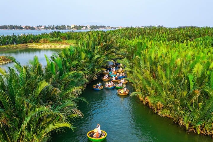 Heritage Train from Hue to Hoi An: Cam Thanh Coconut Forest & Lantern Release photo 6