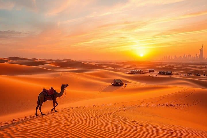 Red Dunes of Lahbab: Dubai Dune Safari with Camel Ride, BBQ & Stargazing photo 3