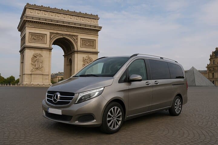 Paris Luxury Minivan City Tour with Audio Guide — Eiffel, Champs-Élysées & Arc de Triomphe