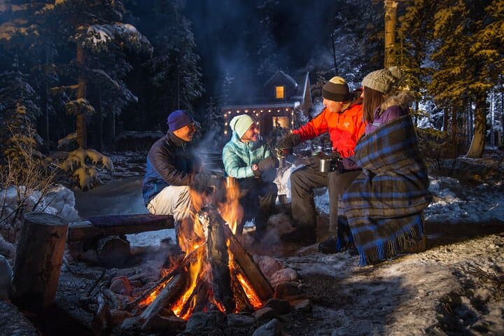 Open-Fire Aurora Viewing & Snowshoeing Adventure near Whitehorse photo 2