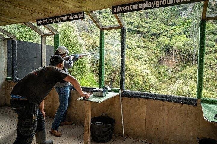 Claybird Shooting in Rotorua: 4WD Range Above Lake Ngongotaha photo 2
