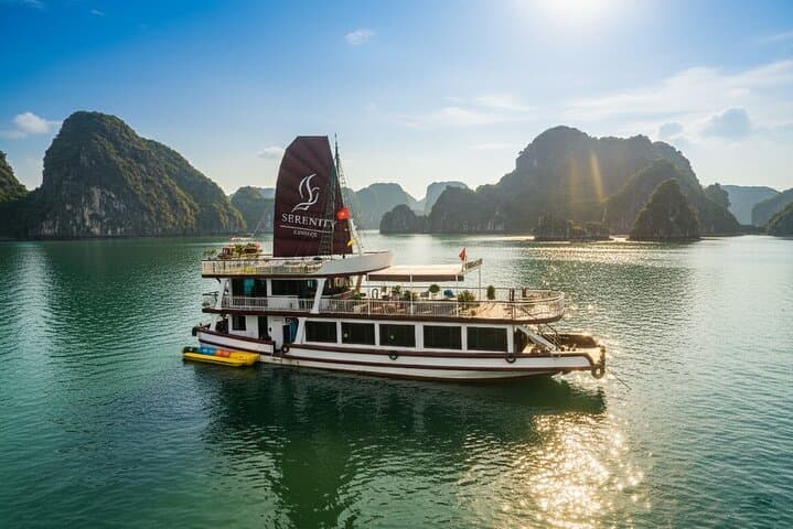 Lan Ha Bay Day Tour from Hanoi & Cat Ba Town — Serenity Boutique Cruise, Kayaking & Beach Swim