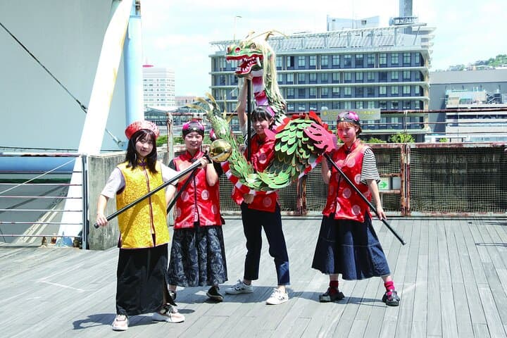Hands-On Nagasaki Dragon Dance Experience — Join a 4-Person Ja-Odori
