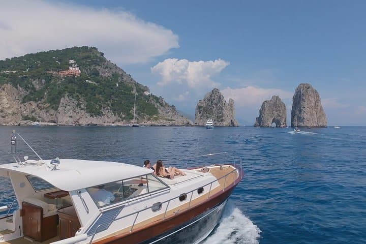 Private Luxury Gozzo 45 Tour: Capri & Amalfi Coast Boat Charter from Sorrento photo 2
