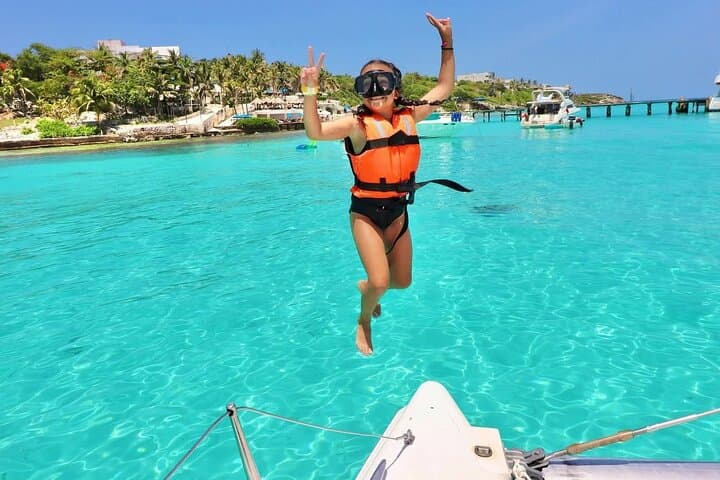 Isla Mujeres Catamaran Tour: Snorkel, Spinnaker & Beach Club Lunch from Cancun photo 2