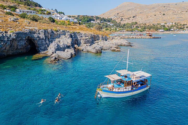 Private Lindos Sunset Cruise on a Traditional Greek Boat photo 2