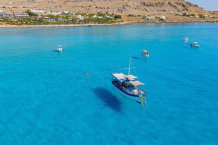 Lindos Full-Day Boat Tour: 3 Swimming Stops, Snorkel & Beach Lunch photo 3