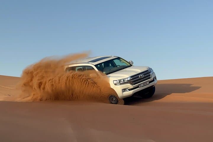 VIP Red Dune Safari in Lahbab: Dubai 4x4 Dune Bashing, Camel Ride & BBQ