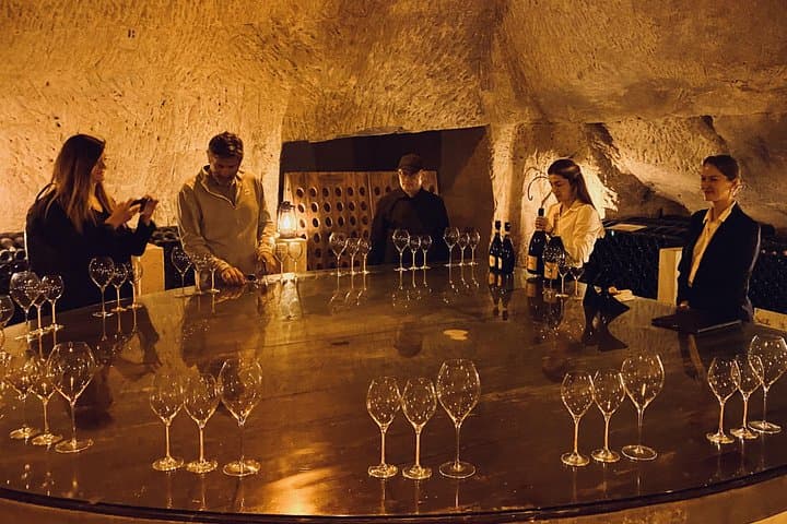 VIP Dom Pérignon & Veuve Clicquot Tastings with Michelin Lunch from Paris