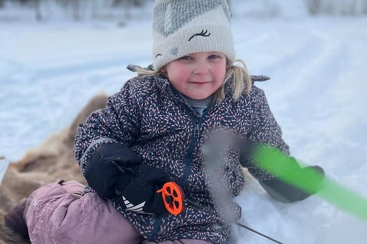 Snowmobile Sleigh & Ice Fishing on Lake Marrasjärvi — Rovaniemi Winter Day Tour photo 1