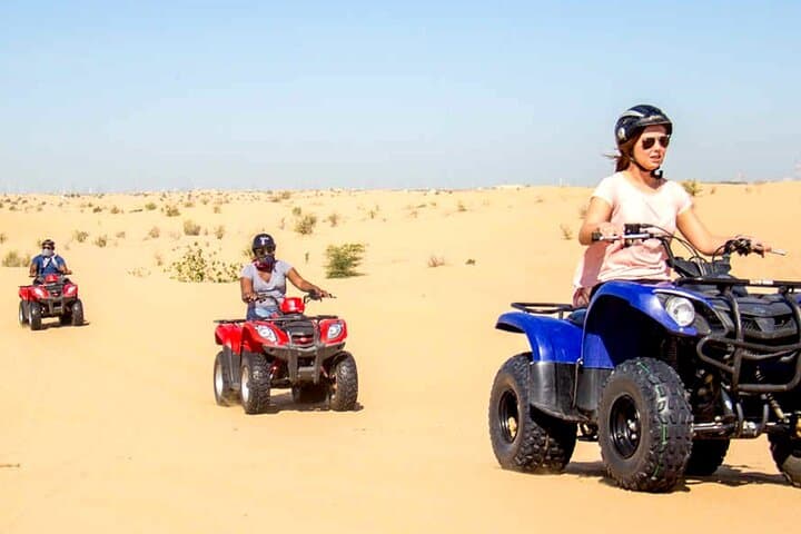 Dunes, Dust and Tradition: Abu Dhabi Quad Biking, Sandboarding & Camel Ride