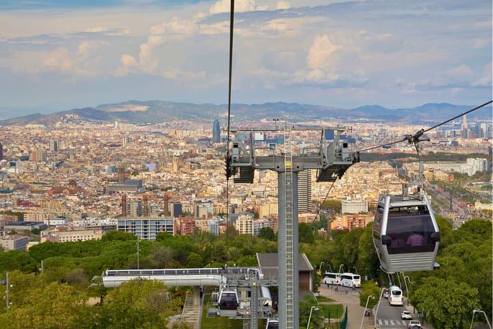 Ride the Montjuïc Cable Car: Panoramic Views & Castle Access in Barcelona