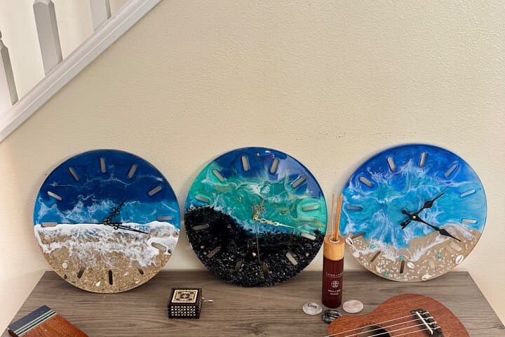 Maui Epoxy Resin Ocean Clock Workshop — Make a Wave-Inspired Timepiece