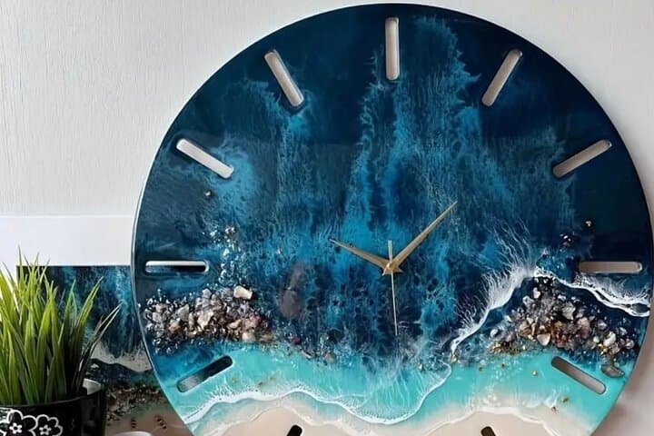 Maui Epoxy Resin Ocean Clock Workshop — Make a Wave-Inspired Timepiece photo 6