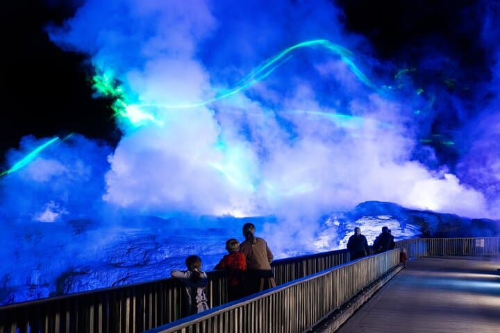 Mārama Geyser Light Trail at Te Puia — Rotorua Night Walk
