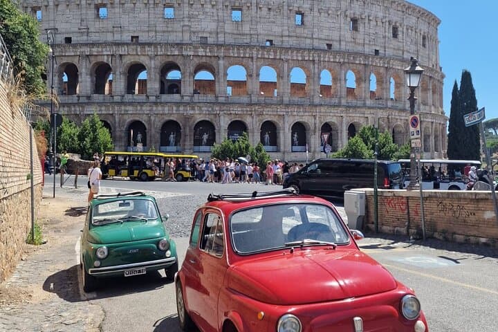 Rome Fiat 500 Tour: Appian Way, Colosseum & Local Food Tasting photo 4