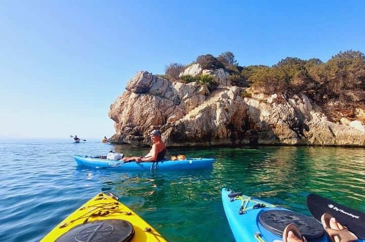 Sea Kayak Porto Conte Park Alghero: Cala Dragunara Tour with Aperitif