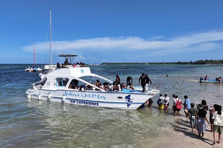 Punta Cana Catamaran Party Cruise with Snorkel, Open Bar & Natural Pool