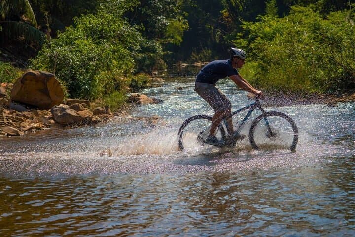 Luang Prabang Mountain Biking, Trekking & Tad Sae Waterfall Private Tour