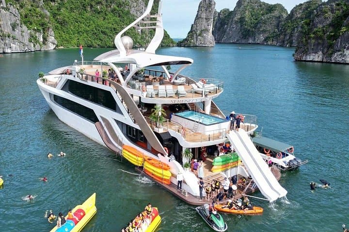 Luxury Day Cruise to Cat Ba & Lan Ha Bay with Biking from Hanoi photo 1