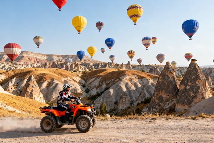 Sunset ATV Tour Through Cappadocia’s Red and Rose Valleys