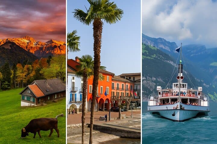 3 Days, 3 Regions: Zurich-Based Tour to Appenzell, Lucerne Peaks & Ticino