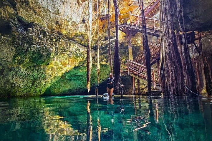 Cenotes and Caves: Quick Getaway Cave Expedition & Cenote Swim from Merida photo 2