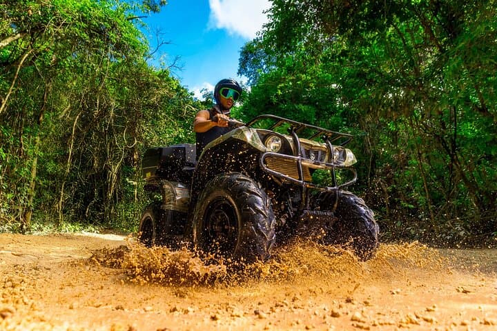 Playa del Carmen ATV, Ziplines & Cenote Half-Day Adventure