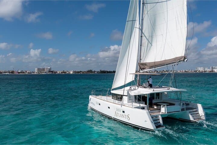 Isla Mujeres Catamaran Day Trip: All‑Inclusive Sailing, Snorkel & Beach Club photo 1