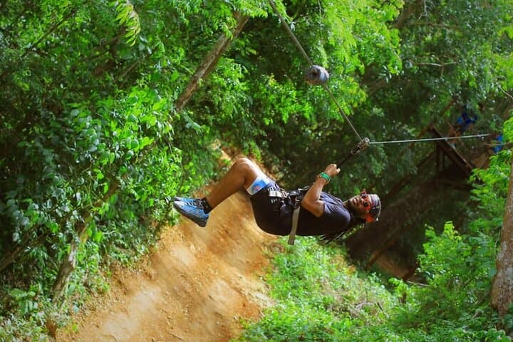 Jungle Kingdom: Zipline, Single ATV & Cenote Swim from Cancun