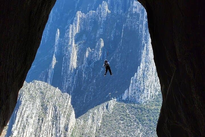 100-meter Virgin Cave Rappel in La Huasteca — Guided Abseil Adventure photo 2