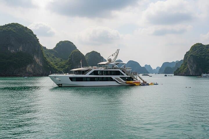 Luxury Lan Ha Bay Full-Day Cruise from Cat Ba Island — Biking, Kayaking & Swimming