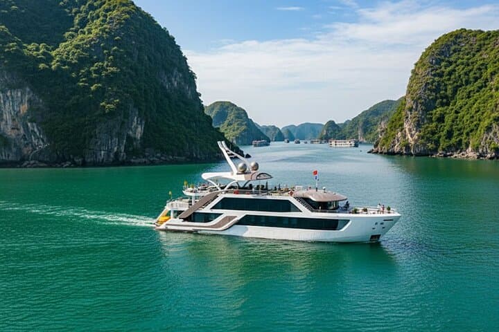 Lan Ha Bay Luxury Day Cruise from Cat Ba: Kayak, Swim & Bike to Viet Hai
