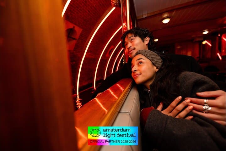Amsterdam Light Festival Canal Cruise: Heated Boat, Hot Drinks & Stroopwafel photo 2