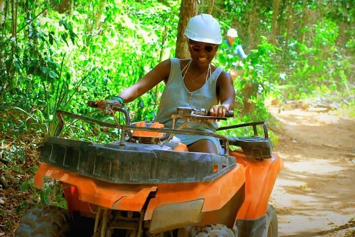 Riviera Maya Jungle: ATV, Zipline and Cenote Swim Adventure from Cancún