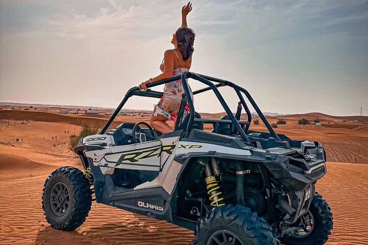Dubai Red Dunes 1-Seater Dune Buggy Adventure — 1-Hour Polaris RZR Self-Drive photo 1