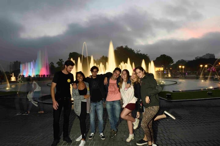 Lima Night Tour: Water Magic Circuit by Panoramic Bus