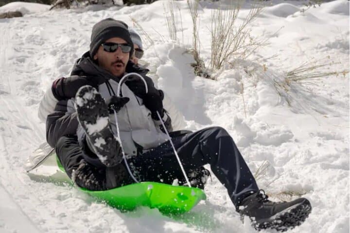 Big Bear Lake Snow Play Adventure: Guided Sledding, Snowmen & Hot Coffee in Southern California photo 4