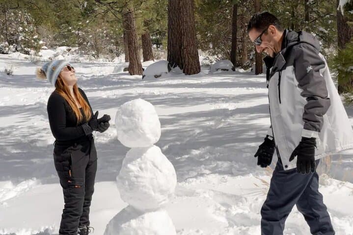 Big Bear Lake Snow Play Adventure: Guided Sledding, Snowmen & Hot Coffee in Southern California photo 5