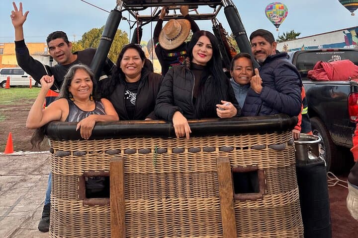 Sunrise Hot-Air Balloon Over Teotihuacan with Cave Breakfast and Pyramid Visit photo 3