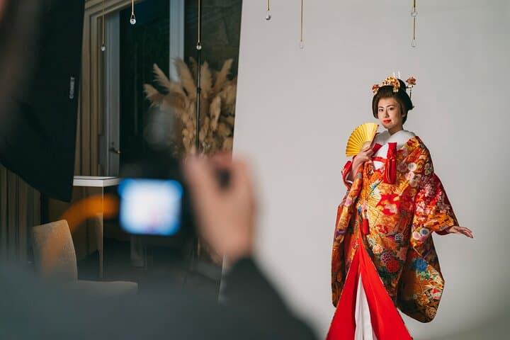 Kyoto Couples Kimono & Samurai Studio Photo Experience — Private Dress-Up Session photo 4