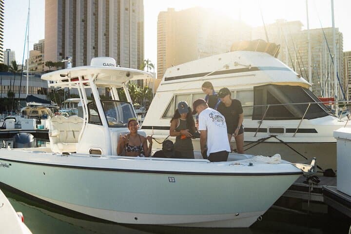 Private Waikiki Sunset Cruise & Friday Night Fireworks — Small-Group Boat Tour photo 3