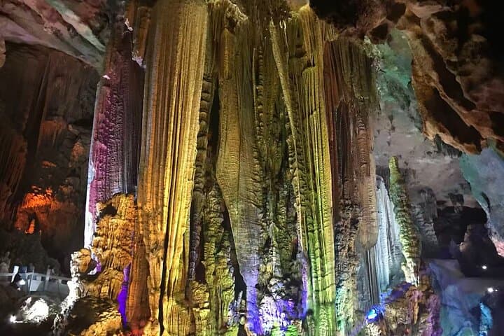 Yangshuo Silver Cave & Ruyi Peak Private Day Tour — Cave Walk, Cable Car & Glass Bridge